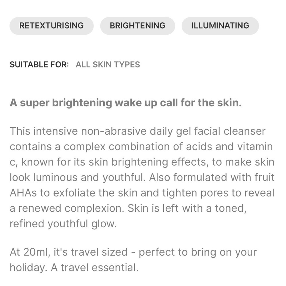 Rodial Vit C Brightening Cleanser | NEW | Travel Size 20mL - Picture 4 of 11